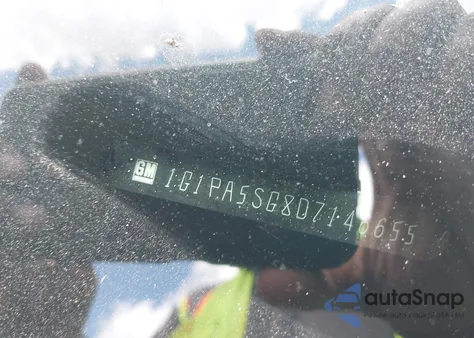 2013 Chevrolet Cruze Ls Auto z USA, uszkodzony, nr VIN 1G1PA5SG8D7146655